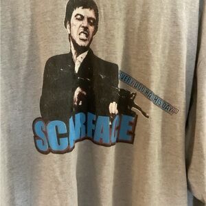 Vintage Scarface Graphic Long Sleeve Shirt